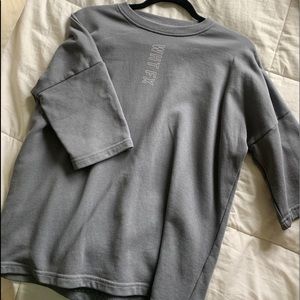 White fox tshirt (sweatshirt material)